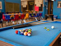 A pool table for children