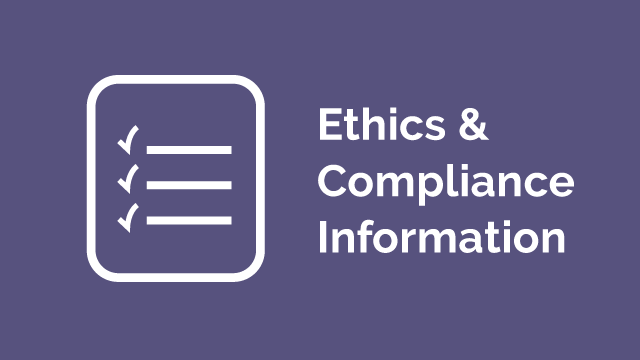 Ethics and Compliance Information