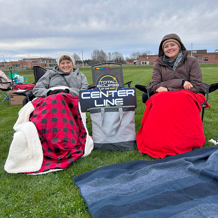 Visitors camping out for the Eclipse
