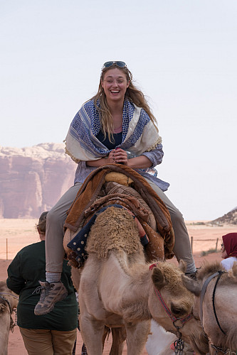 Student on a camel