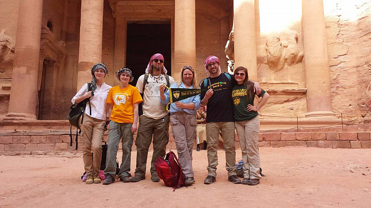 Brockport Students in Petra