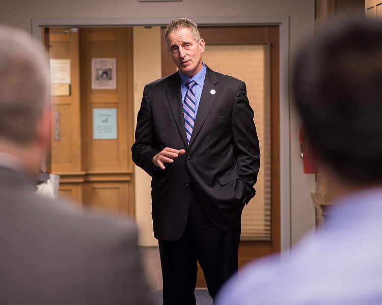 Graduate, bob duffy, speaking public, administration, conference, meeting