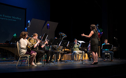 Photo of the Brockport Xylophone Ensemble
