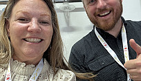 Drs. Smith and Ramsay at the European Association of Archaeologists Annual Meeting in Rome.