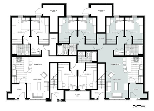 townhome building plan