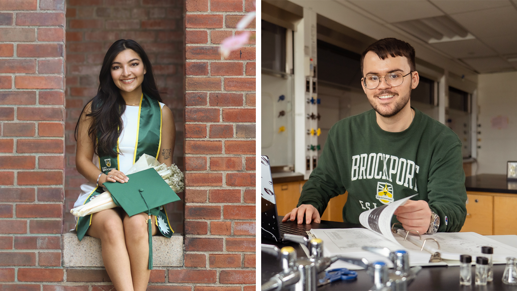 Divya Chauwan '24 (left) and Troy Smith (right) both received funding after applying for external scholarships.