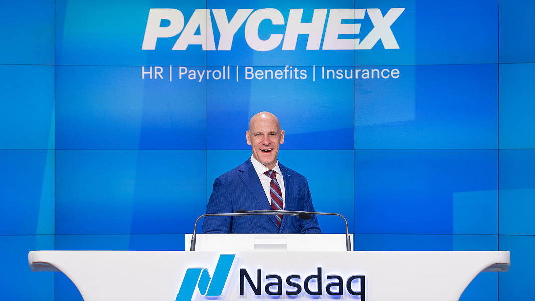 Bob Schrader NASDAQ bell ringing.