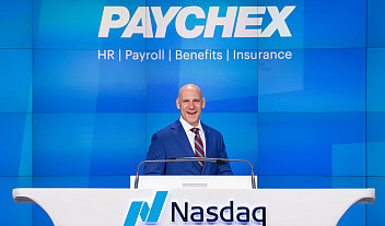 Bob Schrader NASDAQ bell ringing.
