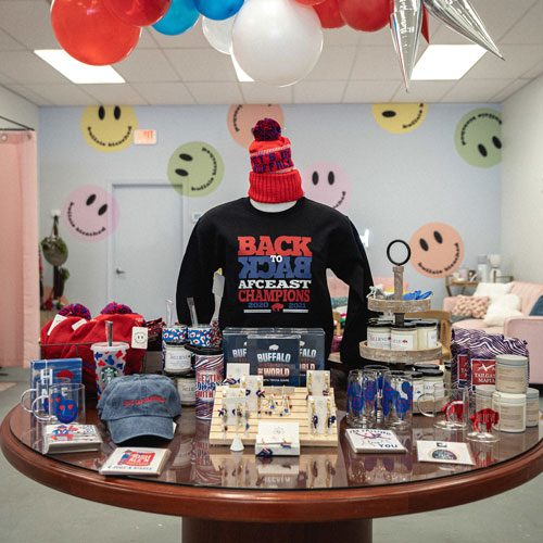 Display of products at Buffalo Bleached