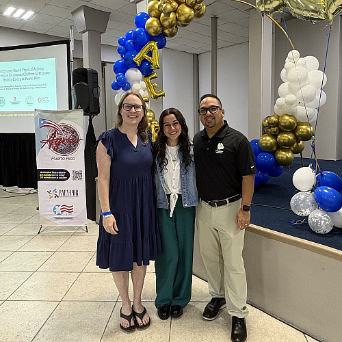 The research team at a conference in Puerto Rico