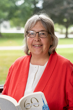 Smiling librarian